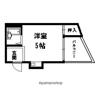 シティハイツ布施(ワンルーム/3階)の間取り写真