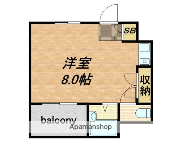 センエイ谷四(ワンルーム/7階)の間取り写真