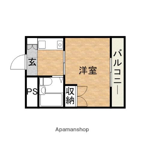 トーエー森ノ宮第2ビル(1K/3階)の間取り写真