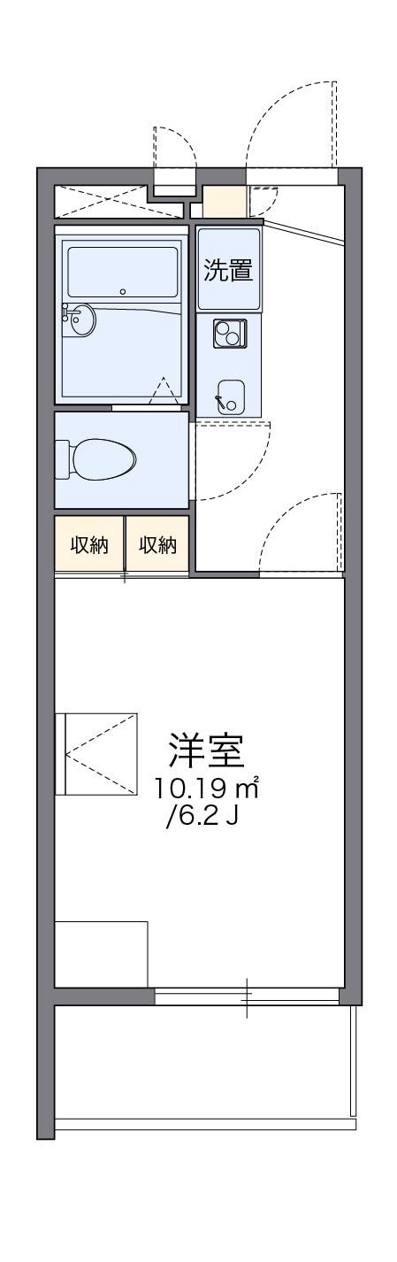 レオパレスフェリスⅡ(1K/2階)の間取り写真
