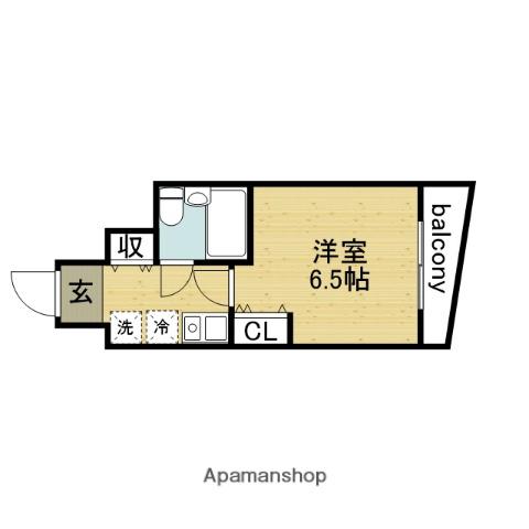 オーキッド・ヴィラ今里(1K/7階)の間取り写真