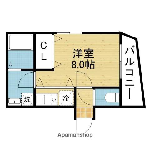OMアーク森ノ宮(1K/5階)の間取り写真
