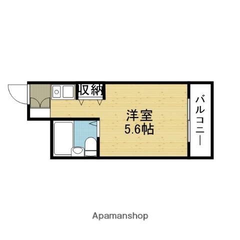 朝日プラザ桃谷パサージュ(ワンルーム/2階)の間取り写真