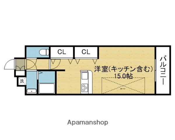 アルバT(ワンルーム/4階)の間取り写真