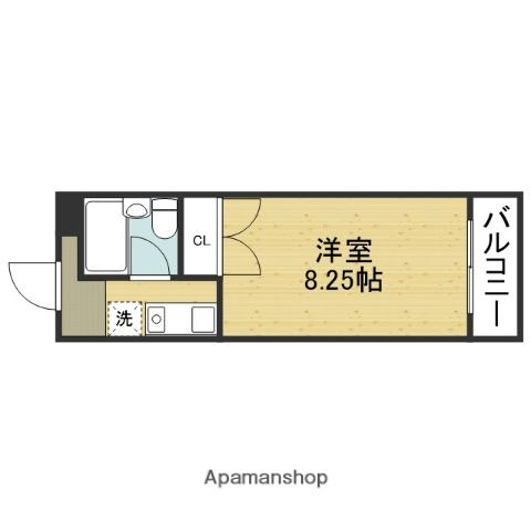 メゾン東大阪(1K/3階)の間取り写真