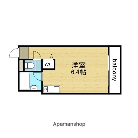 サンパールⅡ(ワンルーム/5階)の間取り写真