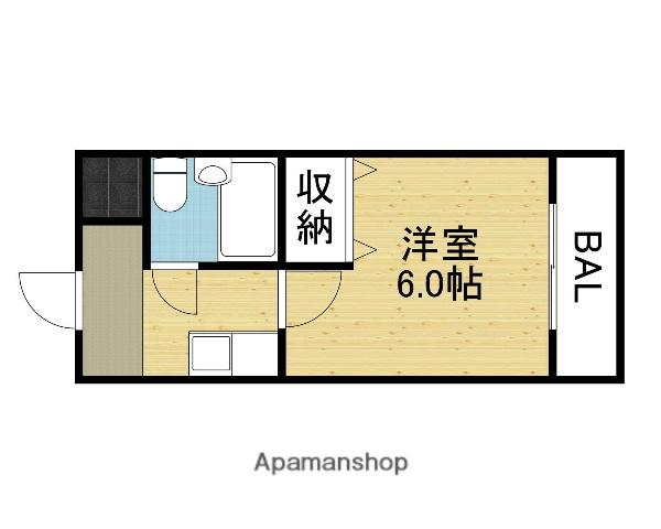 ドムールコスモス布施(1K/2階)の間取り写真