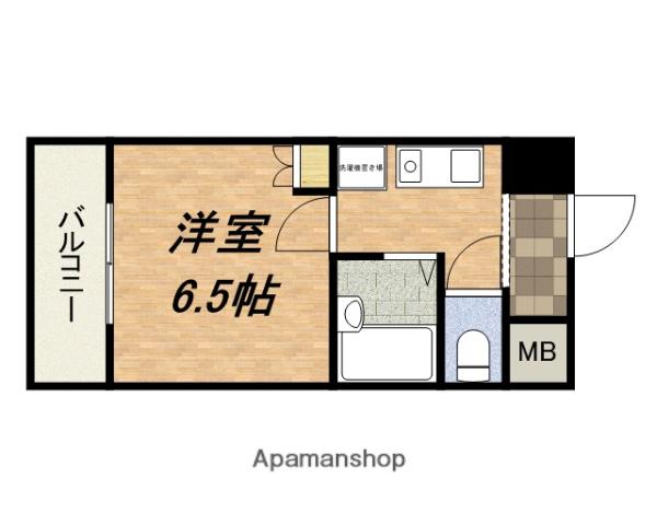 カーサパスコロ(1K/4階)の間取り写真