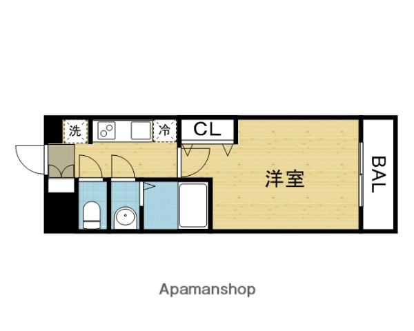 LUXE今里Ⅱ(1K/12階)の間取り写真