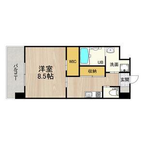 PHOENIX CLOVE TOMOI(1K/6階)の間取り写真