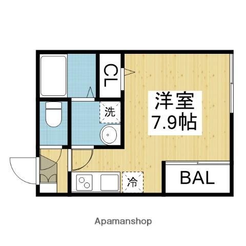 ハーモニーテラス小路2(ワンルーム/1階)の間取り写真