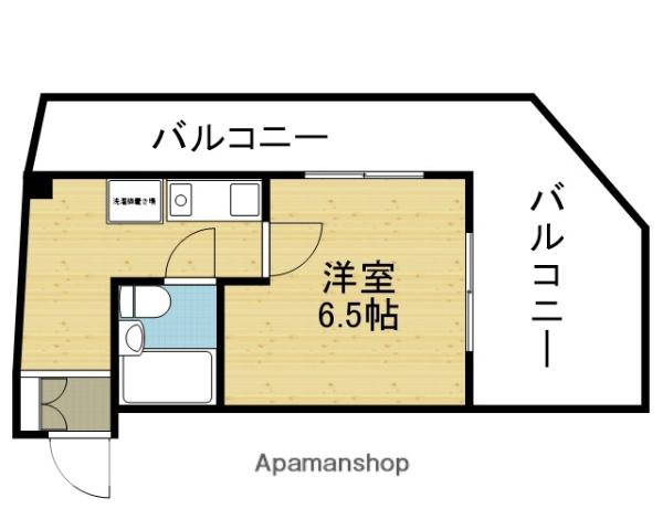 パシフィック大今里(1K/3階)の間取り写真