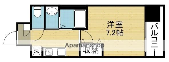 PARK HILLS今里RAY(1K/5階)の間取り写真