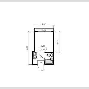 ベストレジデンスあびこ(ワンルーム/6階)の間取り写真