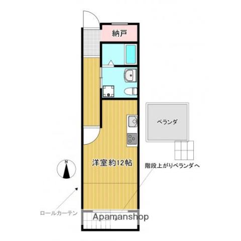 大阪メトロ長堀鶴見緑地 玉造駅(大阪メトロ) 徒歩9分 1階建 築56年(ワンルーム)の間取り写真
