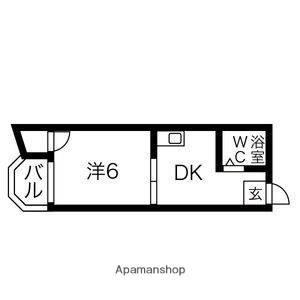 LU SHEETA(1DK/3階)の間取り写真