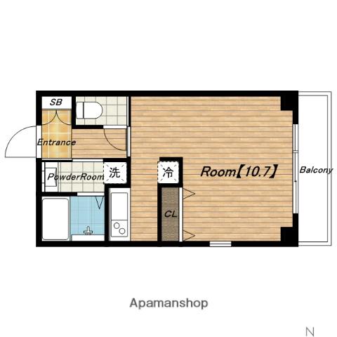 LUFT(ワンルーム/5階)の間取り写真