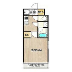 インプルーブ四天王寺(1K/10階)の間取り写真