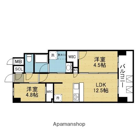 スプランディッド城東関目(2LDK/7階)の間取り写真
