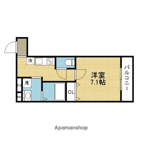 フジパレス弥刀駅北Ⅰ番館(1K/2階)の間取り写真