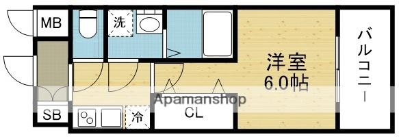 ファステート大阪アステール(1K/3階)の間取り写真