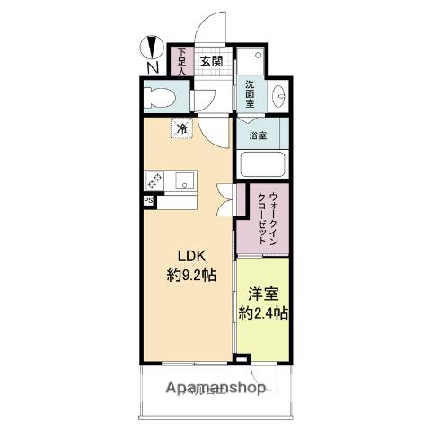 セレニテ谷町四丁目アリエ(1LDK/9階)の間取り写真