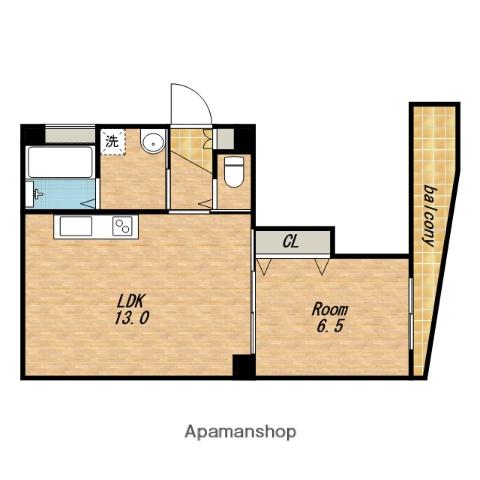 クレール深江橋(1LDK/3階)の間取り写真