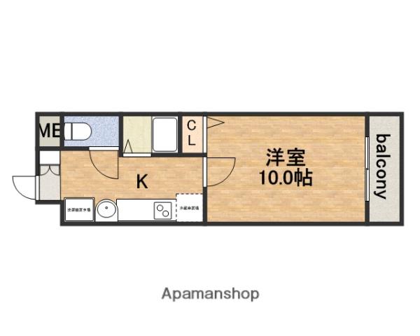 ロイヤルキャッスル(1K/6階)の間取り写真