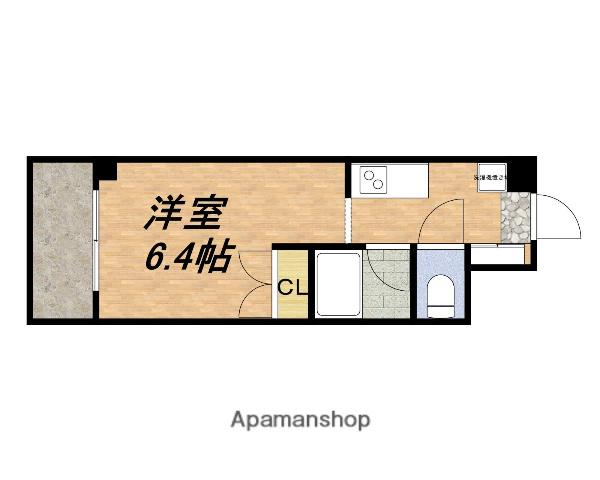 AIDO(1K/4階)の間取り写真