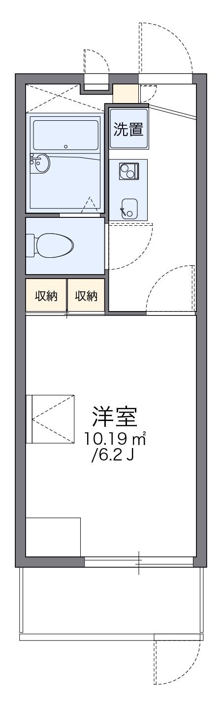 レオパレスLOVIN1(1K/1階)の間取り写真