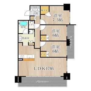 CITY SPIRE難波グレイス(3LDK/2階)の間取り写真