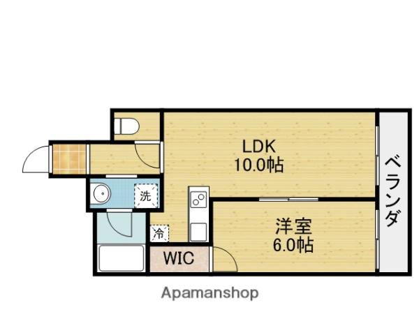 アドラブール今里(1LDK/7階)の間取り写真