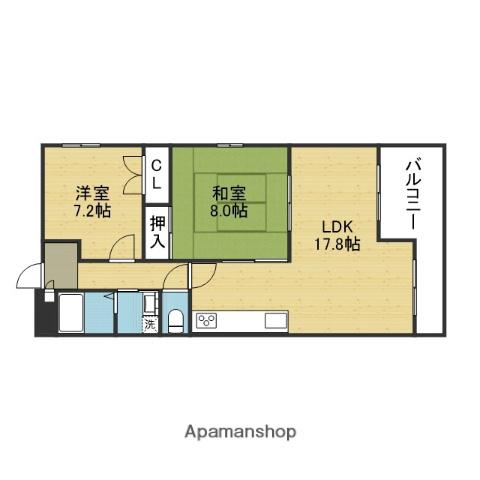 アストレア内淡路(2LDK/3階)の間取り写真