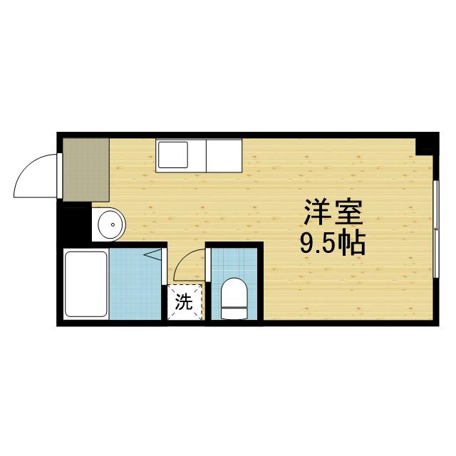 グレーシィコンドウ(ワンルーム/1階)の間取り写真