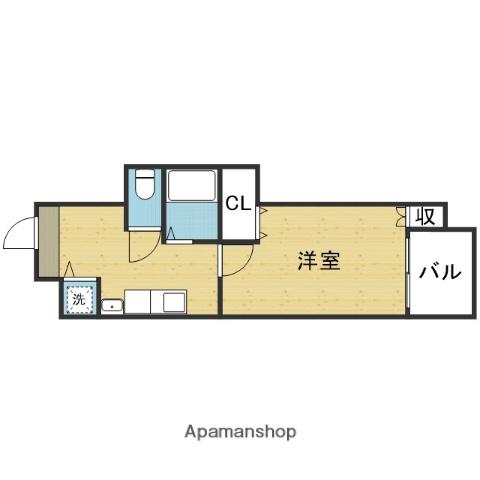 ランドマークシティ大阪城南第2(1K/4階)の間取り写真