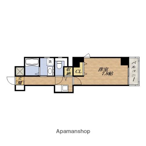 メゾンルージュ小橋(1K/5階)の間取り写真