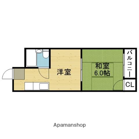 プレアール新今里Ⅴ(1DK/4階)の間取り写真