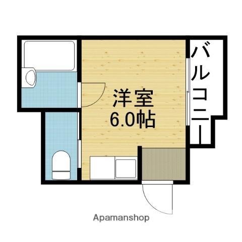 ハイツ菱屋(ワンルーム/1階)の間取り写真