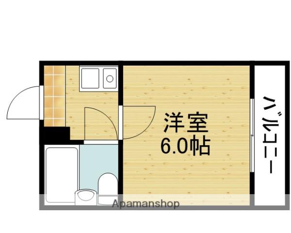 エクラ深江橋(1K/3階)の間取り写真