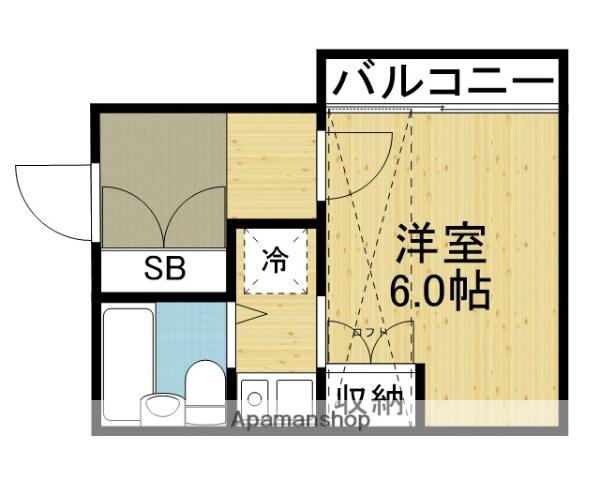 シティパレス21玉造(ワンルーム/5階)の間取り写真