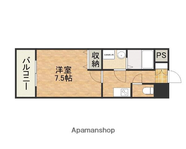 クレアートヨーロッパアベニューシティライフ(1K/8階)の間取り写真