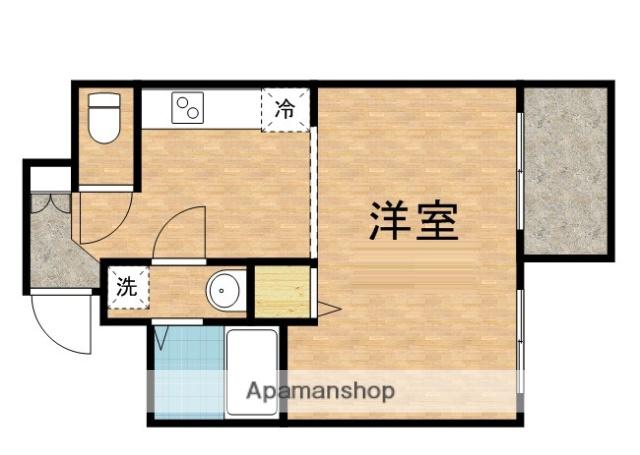 エリスタ(1K/2階)の間取り写真