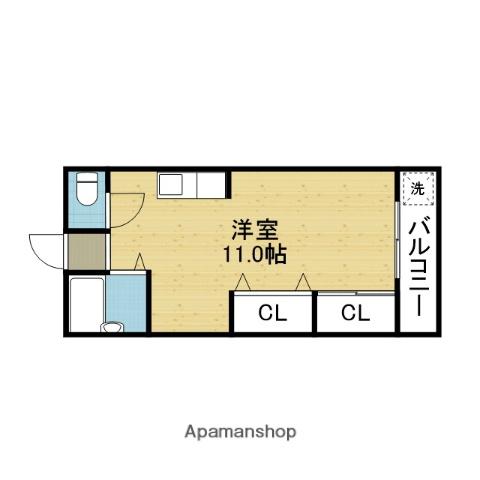 シャンボール今里II番館(ワンルーム/5階)の間取り写真