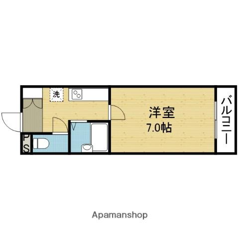 ノアーズアーク88(1K/4階)の間取り写真