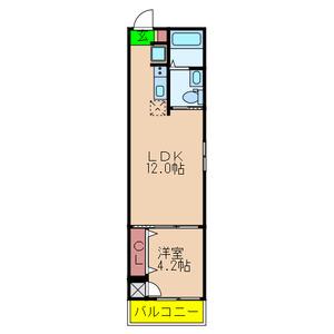 FMAISON LORE 6番館(1LDK/3階)の間取り写真
