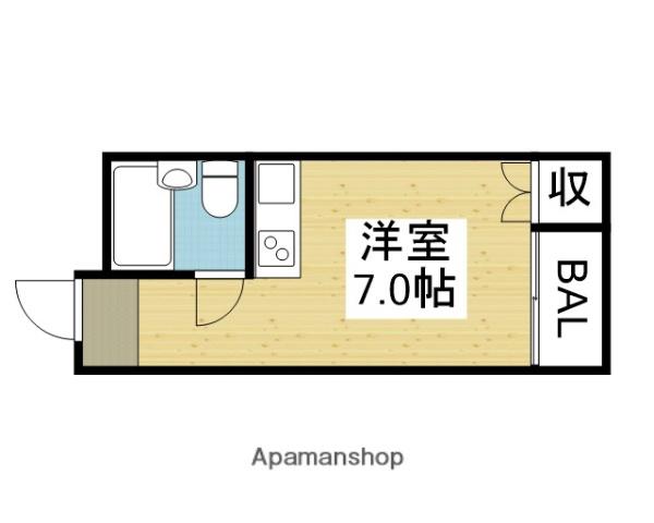 井ノ上マンション(ワンルーム/2階)の間取り写真