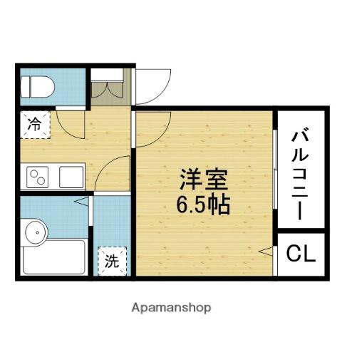 CASA加美正覚寺(1K/3階)の間取り写真