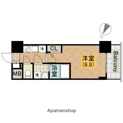 エスリード大阪上本町ブランシュ(1K/10階)の間取り写真