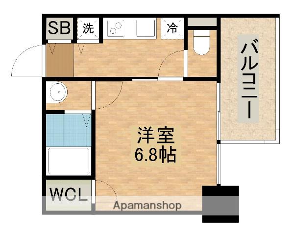 エスリード大阪上本町レジェーロ(1K/11階)の間取り写真