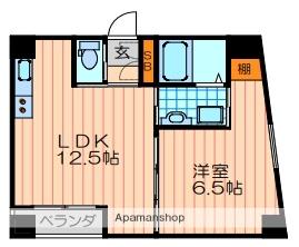 B.DOUGASHIBA(1LDK/4階)の間取り写真